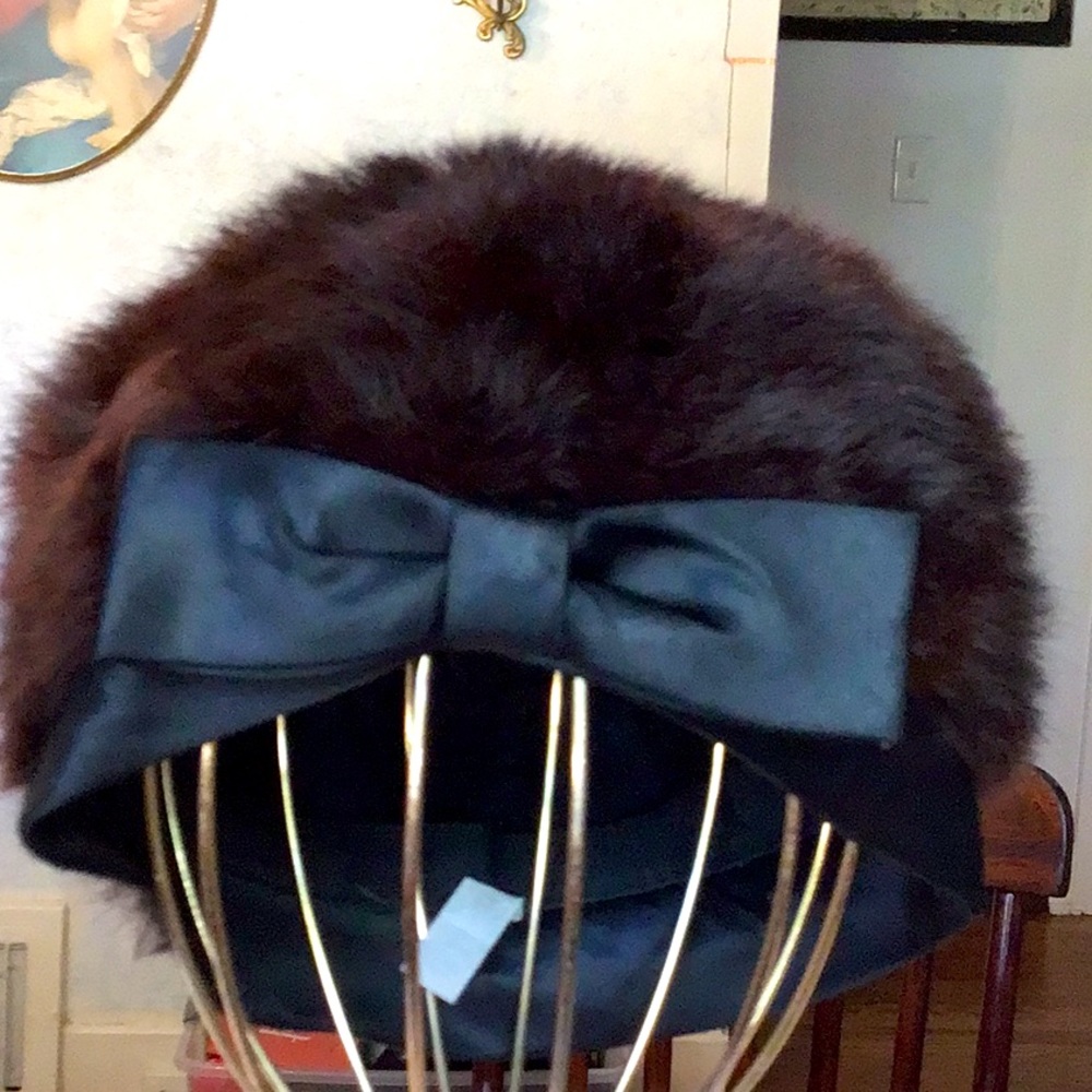 #Fur mink? # front ribbon Hat - Picture 2 of 8